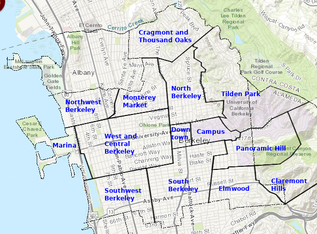 Kunal's Map of Berkeley